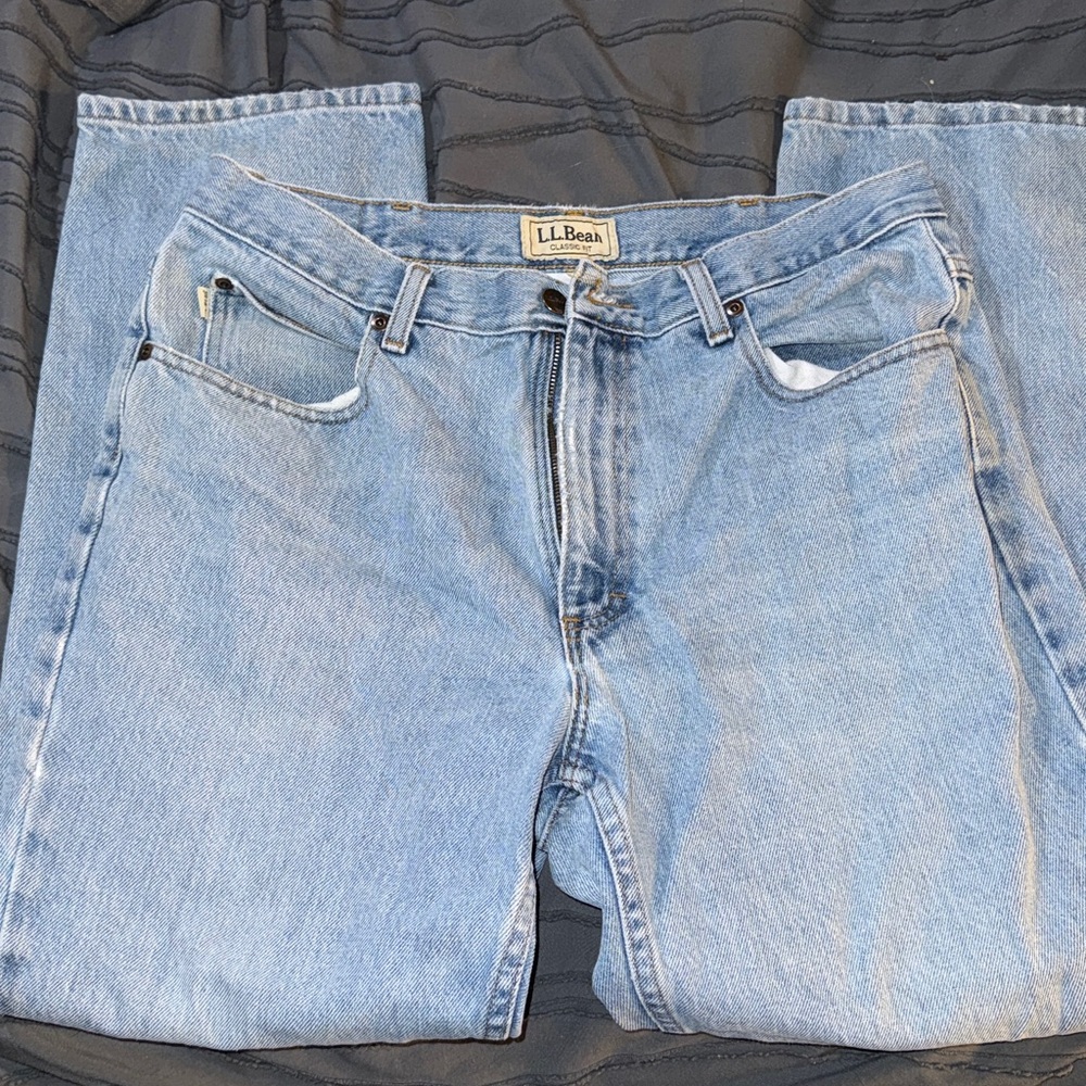 L.L. Bean Classic Fit Light Blue Jeans